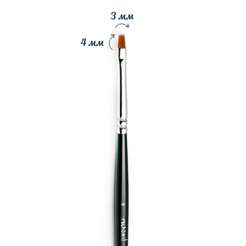 Кисть для дизайна ruNail Shading Synthetic ANF 8 0174