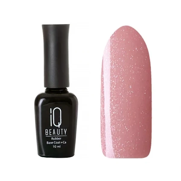 База для ногтей IQ Beauty, камуфлирующая с шиммером, Сахарная карамель, 10 мл IQNBS05