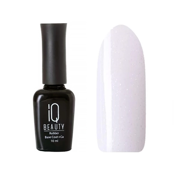 База для ногтей IQ Beauty, камуфлирующая с шиммером, Сливочный пломбир, 10 мл IQNBS09