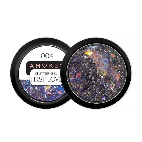 Глиттер-гель Amokey First Love 004, 8 мл Am/FL004