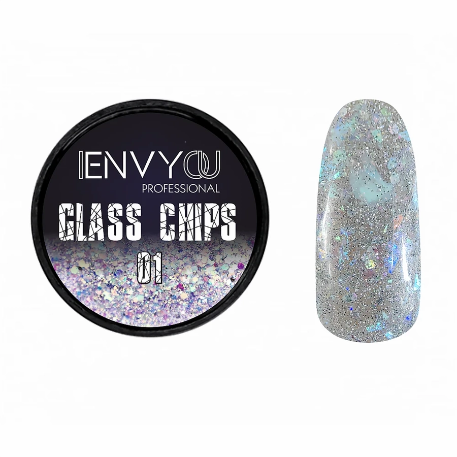 Декоративный гель для ногтей I Envy You Glass Chips 01, 6 г EY/GC01