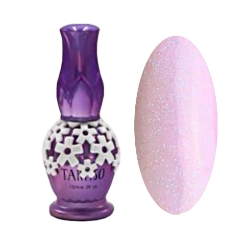 Каучуковая база для ногтей Tartiso Rubber Base Shimmer Pink, 15 мл TRBSP-15