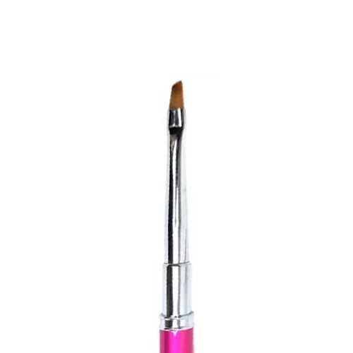 Кисть Gellaktik Pink для геля №3 косая GPBO-3