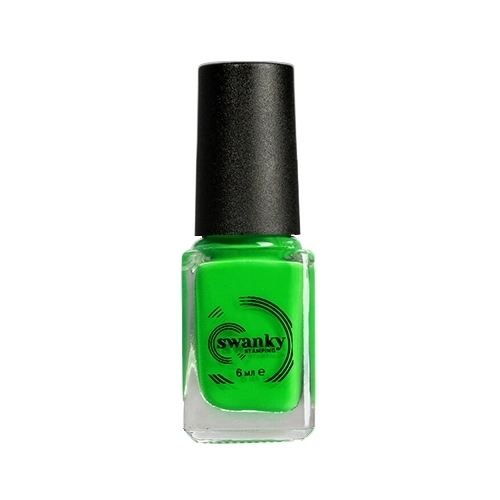 Лак для стемпинга Swanky Stamping S20 неоново-салатовый, 6 мл SSNPS20