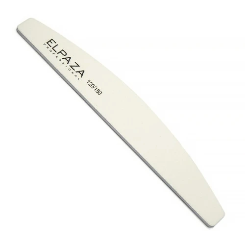 Пилка Elpaza Professional белая, форма - лодочка, абразивность 120/150 грит ep/1215WL