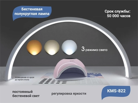 {{productViewItem.photos[photoViewList.activeNavIndex].Alt || productViewItem.photos[photoViewList.activeNavIndex].Description || 'Бестеневая полукруглая лампа модель KMS-822, белая'}}