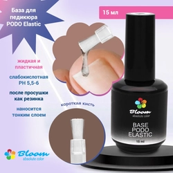 {{productViewItem.photos[photoViewList.activeNavIndex].Alt || productViewItem.photos[photoViewList.activeNavIndex].Description || 'База для педикюра  Bloom PODO Elastic прозрачная, 15 мл'}}