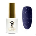 Lunail Матовый топ без липкого слоя с хлопьями «SNOW matte» - белые, 10 мл Ln/msw