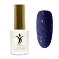 Lunail Матовый топ без липкого слоя с хлопьями «SNOW matte» - белые, 10 мл Ln/msw
