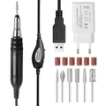 USB Portable nail drill Black, ручка для маникюра JMD-106(Чер)