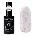База для ногтей Grattol Rubber Base Glitter 19, 9 мл GTGB19