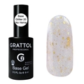 База для ногтей Grattol Rubber Base Glitter 20, 9 мл GTGB20