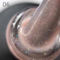 База для ногтей Grattol Rubber Base Glitter 6, 9 мл GTGB6