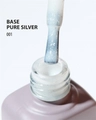 База для ногтей Ta2 Pure Silver №001, камуфлирующая с поталью, 9 мл TA2-BPS01