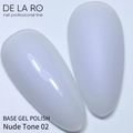 Базовое покрытие BASE Delaro Rubber Camouflage Nude tone 02, 12 мл Del/CNT02