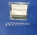 Гелевые типсы для педикюра-1 Sakura, 24 шт. GTP01/1.
