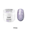 Гель-лак RuNail с фольгой и фигурными пайетками Гортензия №9436, 5 г 9436