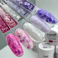 Гель-лак RuNail с фольгой и фигурными пайетками Гортензия №9436, 5 г 9436