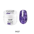 Гель-лак RuNail с фольгой и фигурными пайетками Гортензия №9437, 5 г 9437