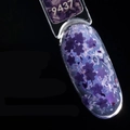 Гель-лак RuNail с фольгой и фигурными пайетками Гортензия №9437, 5 г 9437