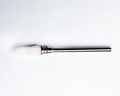Керамическая фреза Robin Nails 3/32 C STPV(C) мягкая (красная) насечка, Ø0,6 см, конус закругленный gr/TC133STPV