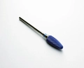 Керамическая фреза Robin Nails 3/32 M-Blue ST(C) средняя (синяя) насечка, Ø0,6 см, пламя   gr/TC062STBL