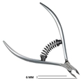 Кусачки для кутикулы Paie nail Full Jaw, 6 мм, пружина+ножницы в подарок P-13