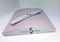 Набор пилок для искусственных ногтей Sakura серая, полукруглая, 120/150, 50 шт spl003/50
