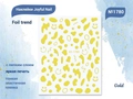 Наклейки Joyful Nail Foil trend №1780 Gold JO-1780G