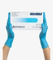 Перчатки нитриловые голубые NitriMax размер M, 1 пара nmg-p