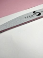 Пилка Sakura для искусственных ногтей серая, форма - полукруглая, абразивность 180/200 грит spl005