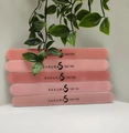Пилка Sakura розовая, форма - прямая, абразивность 100/100 грит srp1010.