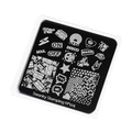 Пластина для стемпинга Swanky Stamping 124 маленькая, 6*6 см SS124