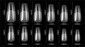 Прозрачные гелевые типсы Soft Gel Tips №2 балерина, 600 шт (12 размеров) SGT12-02