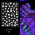 Светящиеся наклейки для ногтей Luminous Snowflakes №02 A034YG