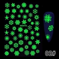 Светящиеся наклейки для ногтей Luminous Snowflakes №02 A034YG