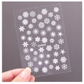 Светящиеся наклейки для ногтей Luminous Snowflakes №02 A034YG