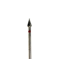 Фреза алмазная 40 F мелкая (красная) насечка, Ø0,33 см, конус (капля) km/040м