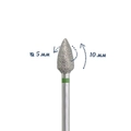Фреза алмазная КМИЗ, грубая (зеленая) насечка, Ø0,5 см, пуля Б254.50/г(180)