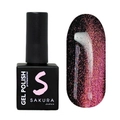Гель-лак Sakura S194 с эффектом кошачий глаз, 9 мл S194