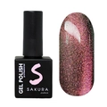 Гель-лак Sakura S194 с эффектом кошачий глаз, 9 мл S194