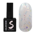 База для ногтей Sakura BAS093 камуфлирующая с поталью, 9 мл BAS093