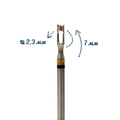 Фреза стальная полая Hollow Cuter Toothed Bit с зубчиками 2,3 мм CN6736