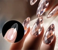 Прозрачные гелевые типсы Soft Gel Tips №12 овал/бриллиант, 120 шт (12 размеров) SGT12-03