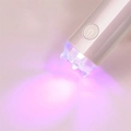 Портативный UV LED фонарик, usb, бежевый uvfon-beg