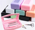 Бокс для дезинфекции маникюрного инструмента, розовый 4772pink