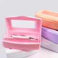 Бокс для дезинфекции маникюрного инструмента, розовый 4772pink