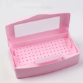 Бокс для дезинфекции маникюрного инструмента, розовый 4772pink