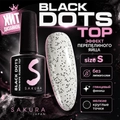 Топ для ногтей Sakura Black dots size S, 8 мл sbds
