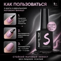 Матовый топ для ногтей Sakura Matte Top Coat, 8 мл Top003